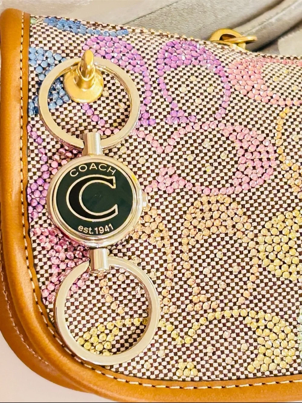 Coach 1941 Valet Keychain/ Bag Charm